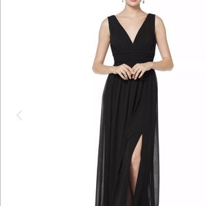 Bill Levkoff chiffon sleeveless gown